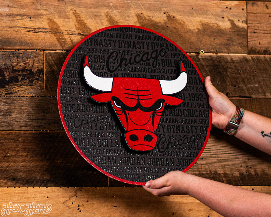 Chicago Bulls CRAFT SERIES 3D Embossed Metal Wall Art