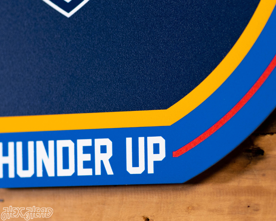 VARSITY Collection- SINGLE Layer Oklahoma City Thunder Wall Art