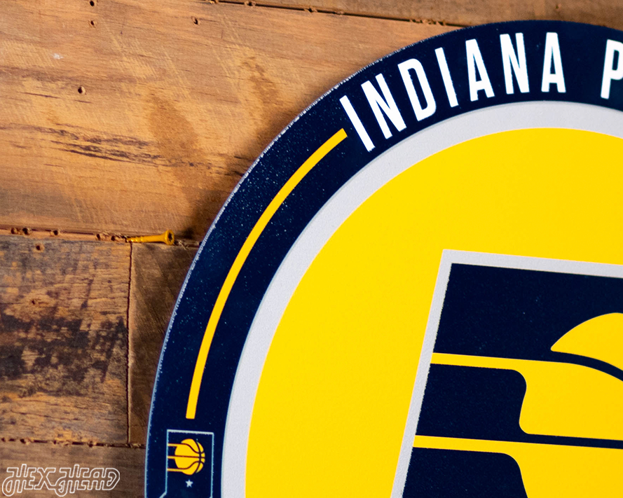VARSITY Collection- SINGLE Layer Indiana Pacers Metal Wall Art