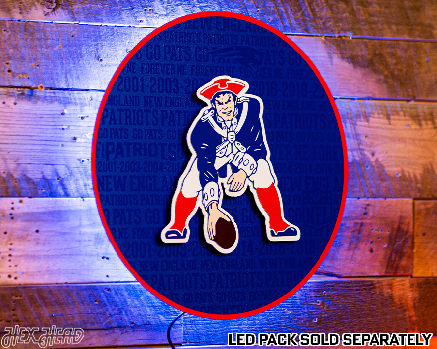 New England Patriots CRAFT SERIES 3D Embossed Metal Wall Art