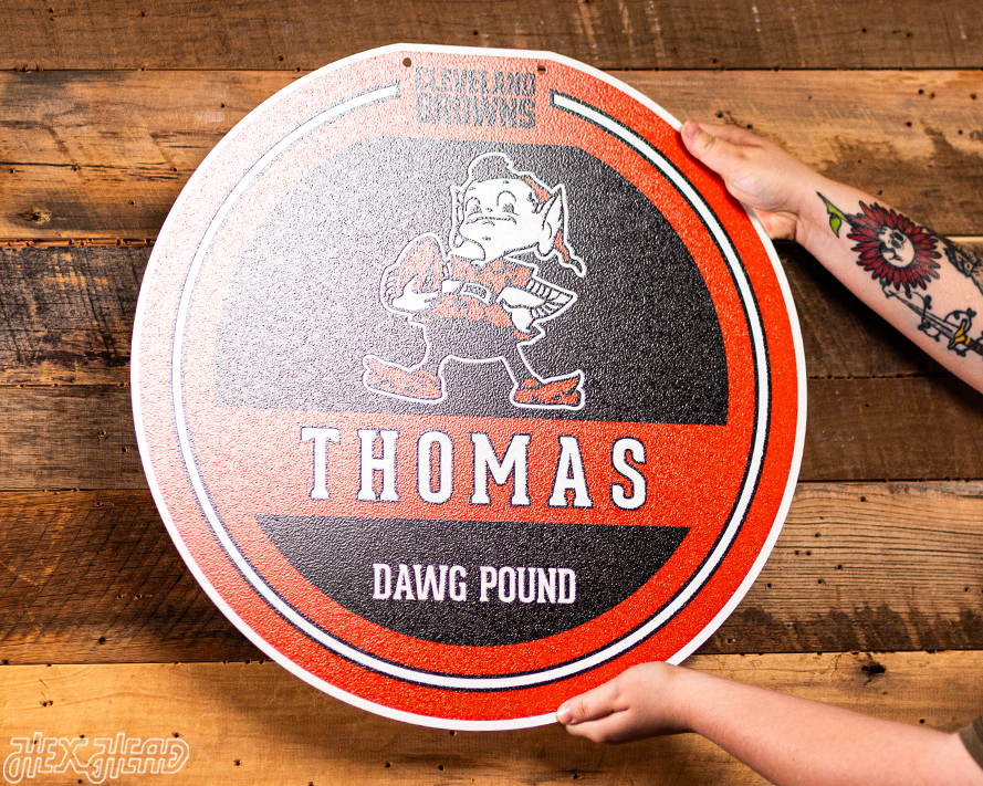 Cleveland Browns Personalized Monogram Metal Art