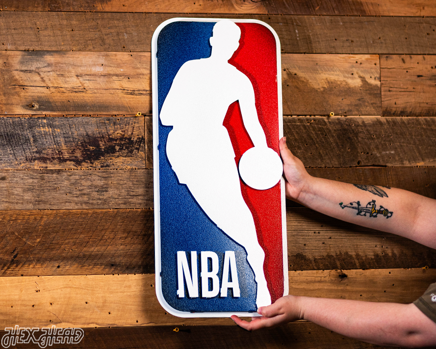 NBA "THE LOGO"  3D Vintage Metal Wall Art