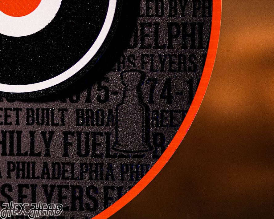 Philadelphia Flyers CRAFT SERIES 3D Embossed Metal Wall Art