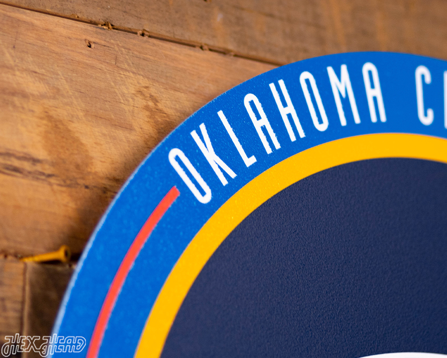 VARSITY Collection- SINGLE Layer Oklahoma City Thunder Wall Art