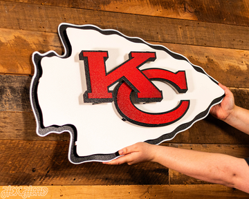 Kansas City Chiefs Lamar Hunt "Arrowhead" 3D Vintage Metal Wall Art
