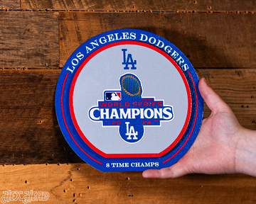 Los Angeles Dodgers 2024 World Series "Double Play" On the Shelf or on the Wall Art