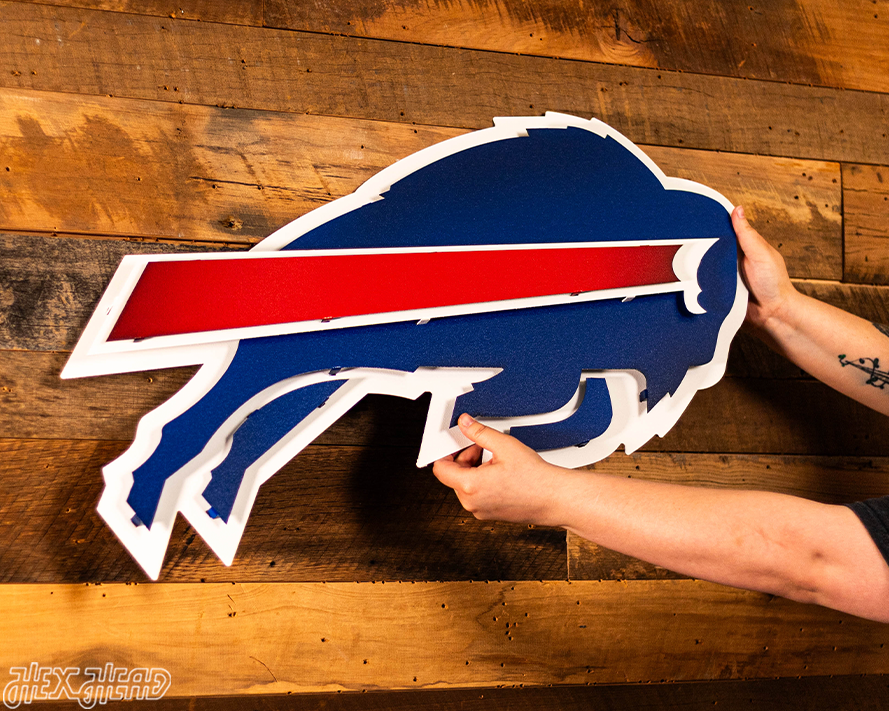 Buffalo Bills 3D Vintage Metal Wall Art