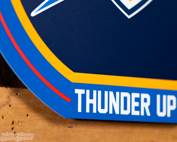 VARSITY Collection- SINGLE Layer Oklahoma City Thunder Wall Art