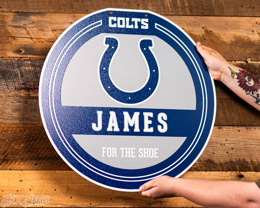 Indianapolis Colts Personalized Monogram Metal Art