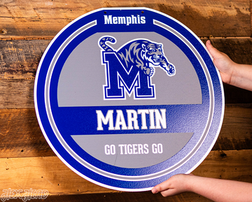 Memphis Tigers Personalized Monogram Metal Art