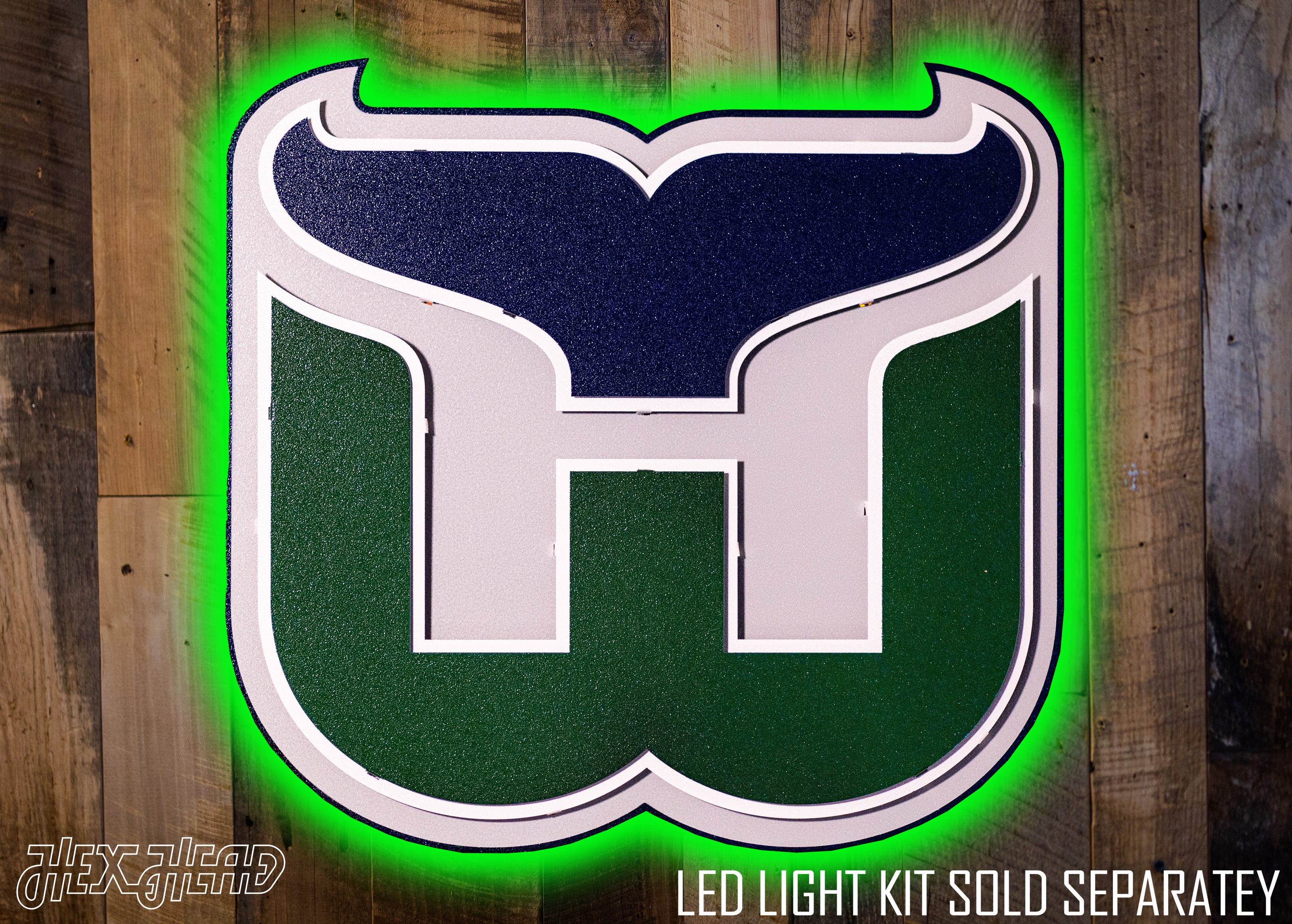 Hartford Whalers 3D Vintage Metal Wall Art