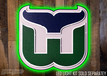 Hartford Whalers 3D Vintage Metal Wall Art