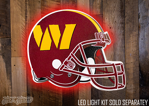 Washington Commanders BLITZ Collection - 8 Layer Helmet 3D Vintage Metal Wall Art