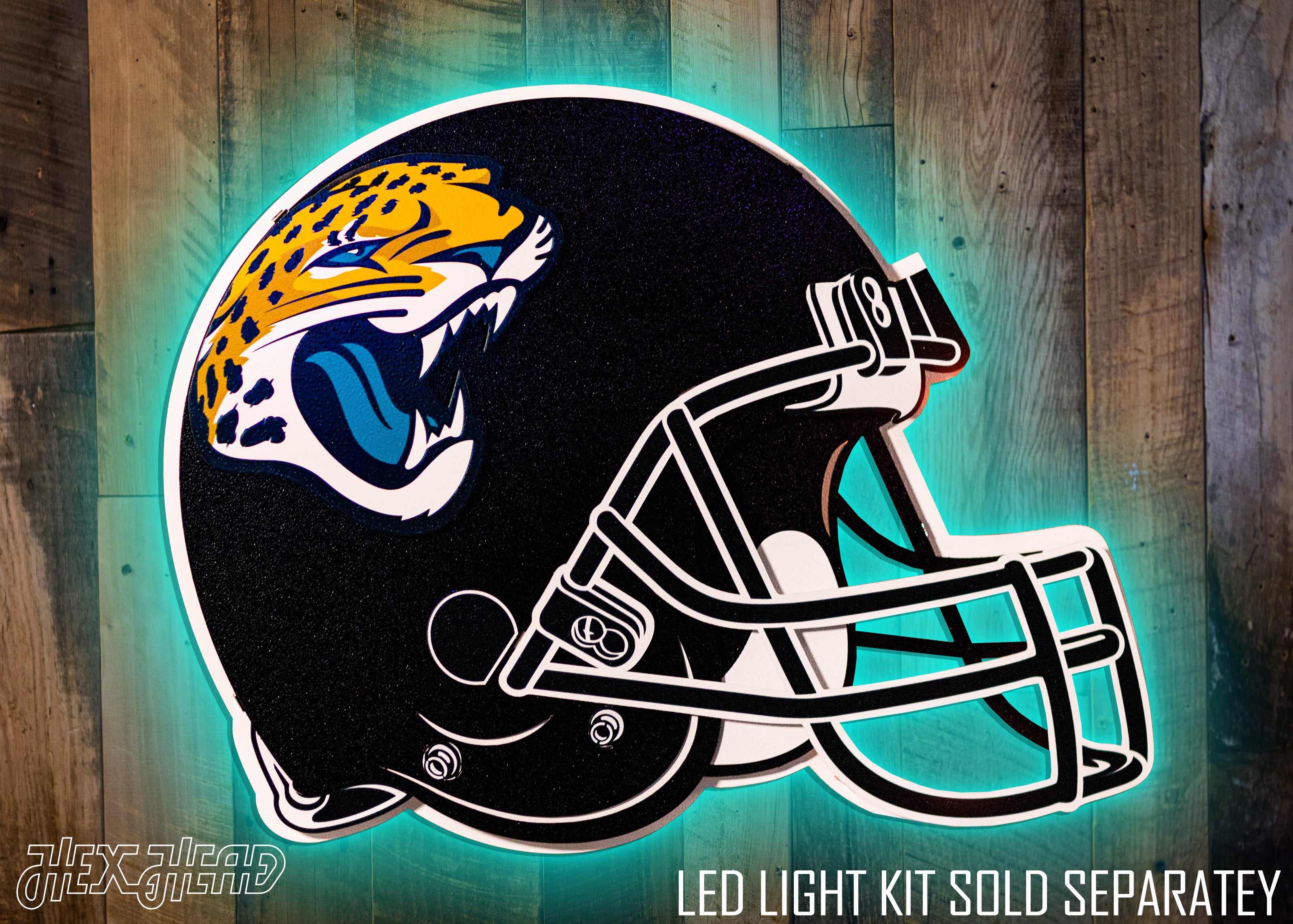 Jacksonville Jaguars BLITZ Collection - 8 Layer Helmet 3D Vintage Metal Wall Art