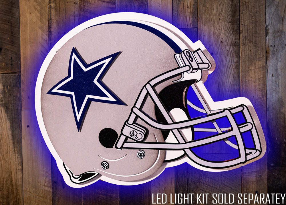 Dallas Cowboys BLITZ Collection - 8 Layer Helmet 3D Vintage Metal Wall Art