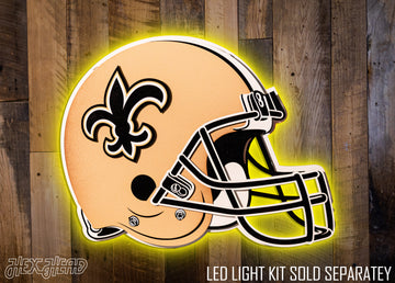 New Orleans Saints BLITZ Collection - 8 Layer Helmet 3D Vintage Metal Wall Art