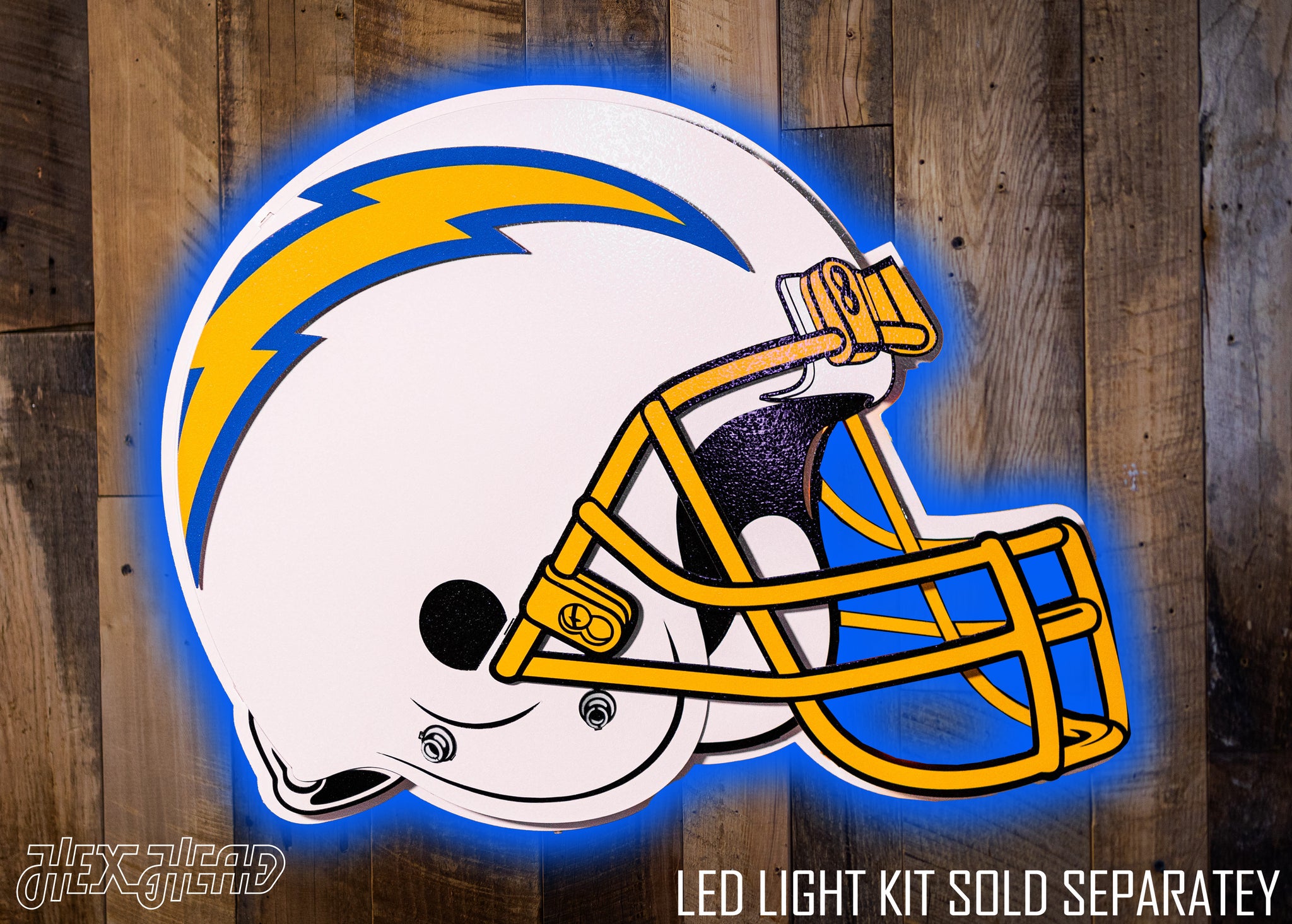 Los Angeles Chargers Football Helmet w/ Lightning Bolt Logo NFL