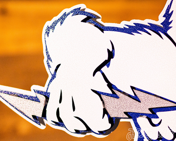 Air Force Academy Vintage Falcon Mascot Metal Wall Art