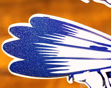 Air Force Academy Vintage Falcon Mascot Metal Wall Art