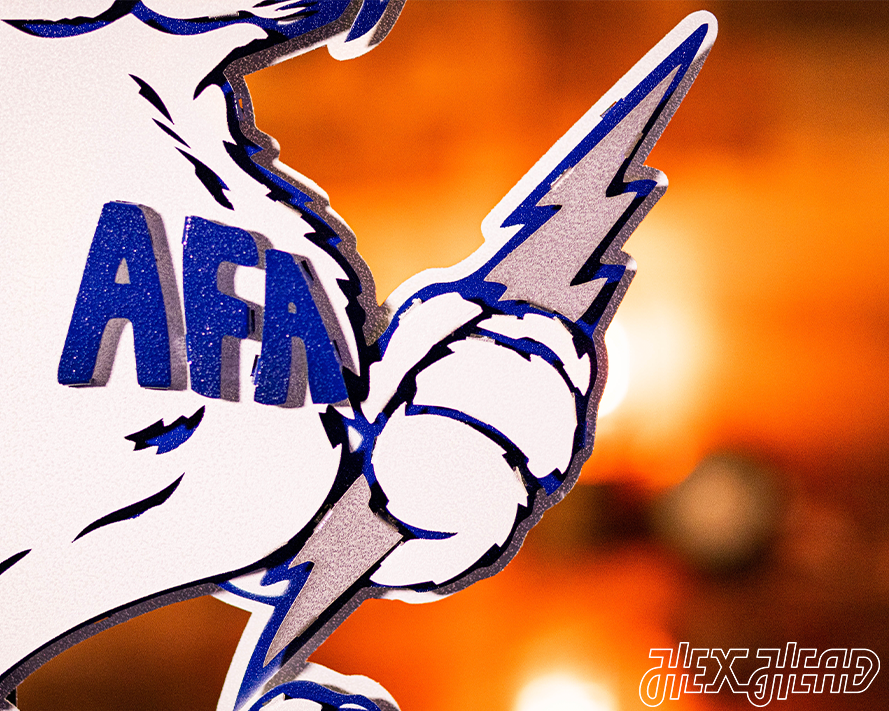 Air Force Academy Vintage Falcon Mascot Metal Wall Art