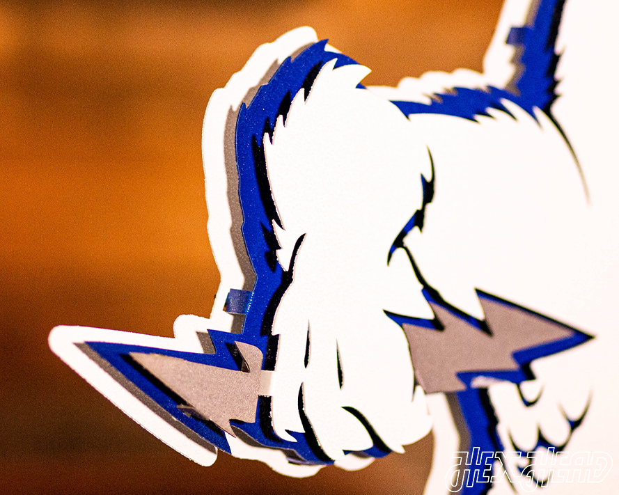 Air Force Academy Vintage Falcon Mascot Metal Wall Art