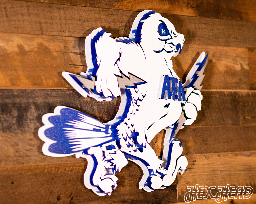 Air Force Academy Vintage Falcon Mascot Metal Wall Art