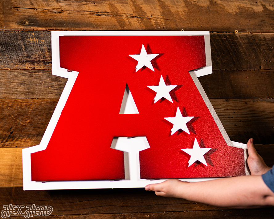 American Football Conference 3D Vintage Metal Wall Art