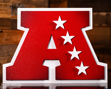 American Football Conference 3D Vintage Metal Wall Art