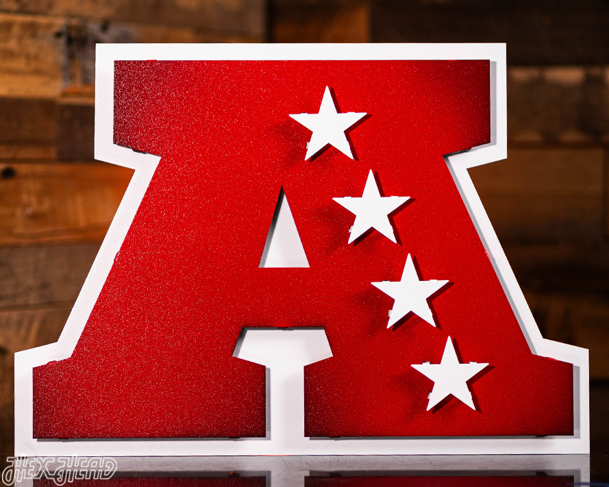 American Football Conference 3D Vintage Metal Wall Art