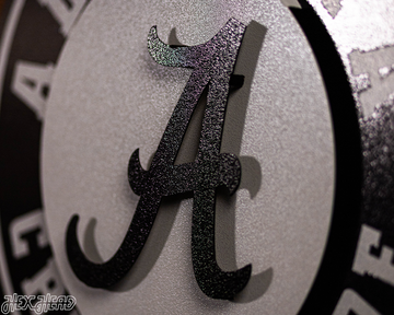 MONOCHROME - Alabama Crimson Tide 3D Vintage Metal Wall Art