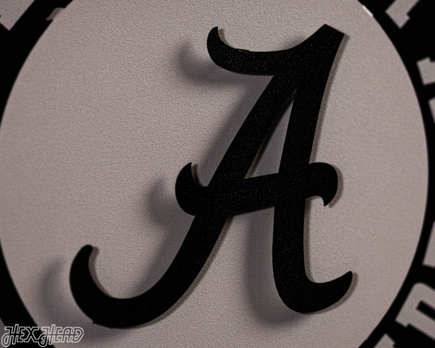 MONOCHROME - Alabama Crimson Tide 3D Vintage Metal Wall Art