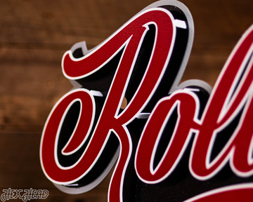 Alabama Roll Tide Script 3D Metal Wall Art