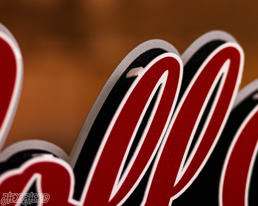 Alabama Roll Tide Script 3D Metal Wall Art