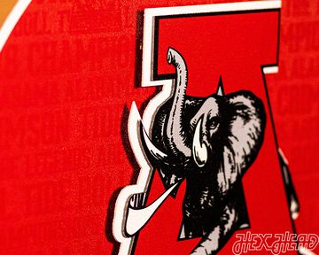 Alabama Crimson Tide CRAFT SERIES 3D Embossed Metal Wall Art