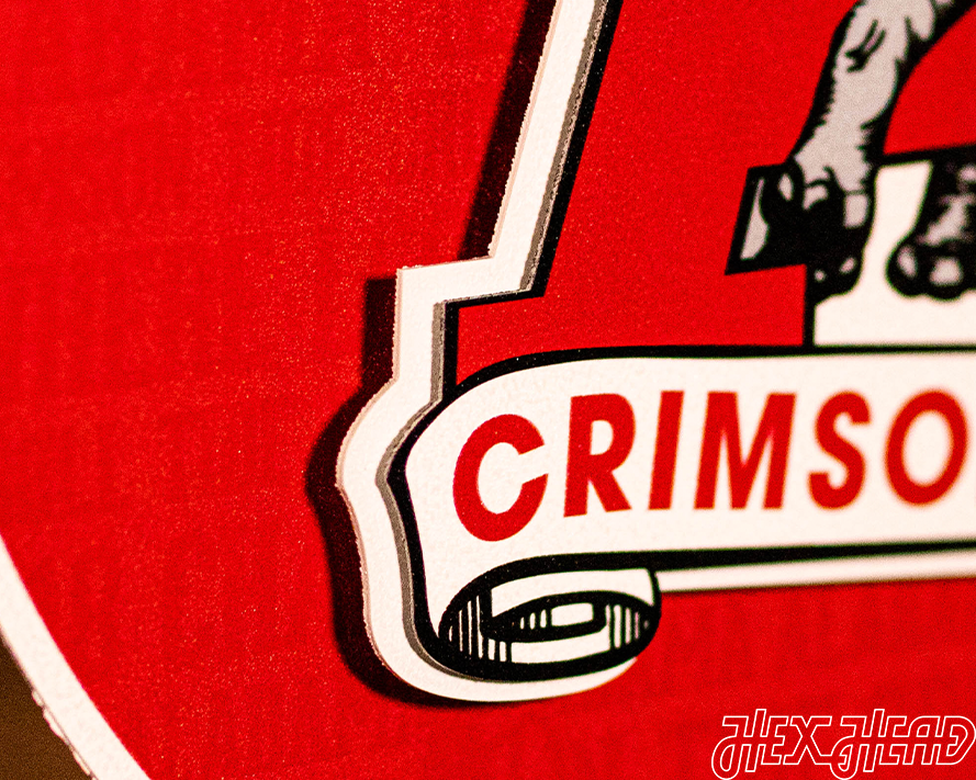 Alabama Crimson Tide CRAFT SERIES 3D Embossed Metal Wall Art