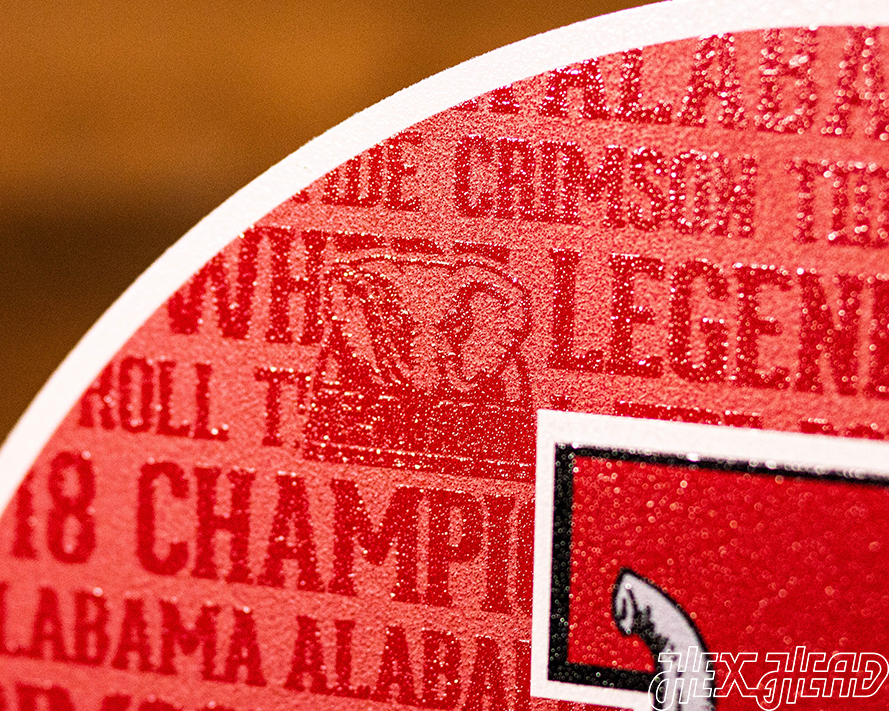 Alabama Crimson Tide CRAFT SERIES 3D Embossed Metal Wall Art