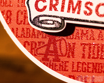 Alabama Crimson Tide CRAFT SERIES 3D Embossed Metal Wall Art