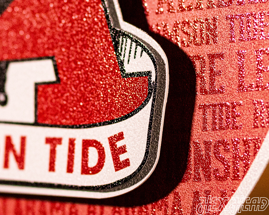 Alabama Crimson Tide CRAFT SERIES 3D Embossed Metal Wall Art