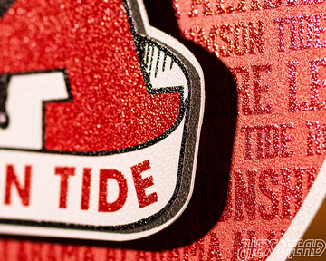 Alabama Crimson Tide CRAFT SERIES 3D Embossed Metal Wall Art