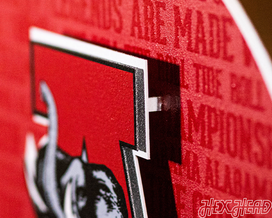 Alabama Crimson Tide CRAFT SERIES 3D Embossed Metal Wall Art