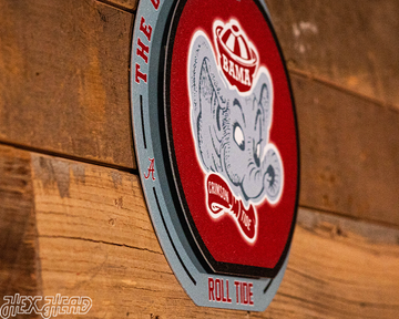 Alabama Crimson Tide "Double Play" On the Shelf or on the Wall Art