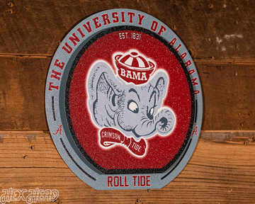 Alabama Crimson Tide "Double Play" On the Shelf or on the Wall Art