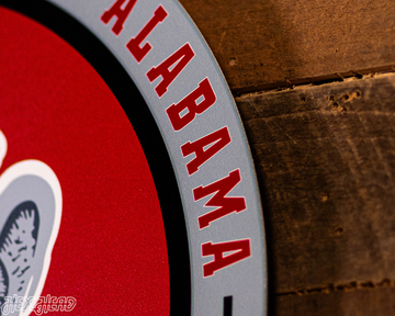 VARSITY Collection- SINGLE Layer Alabama Crimson Tide Metal Wall Art