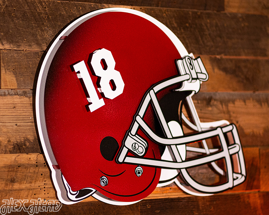 Alabama Crimson Tide BLITZ COLLECTION - 8 LAYER 3D Metal Wall Art
