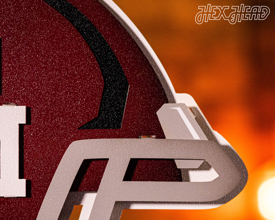 Texas A&M Football Helmet 3D Vintage Metal Wall Art