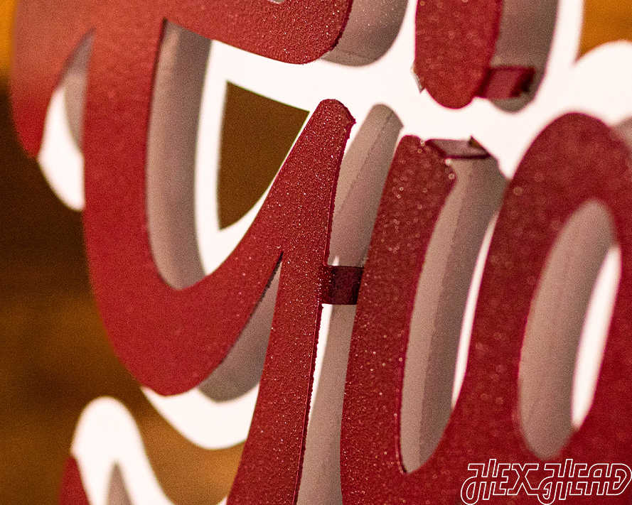 Texas A&M "Gig'Em" Script 3D Vintage Wall Art