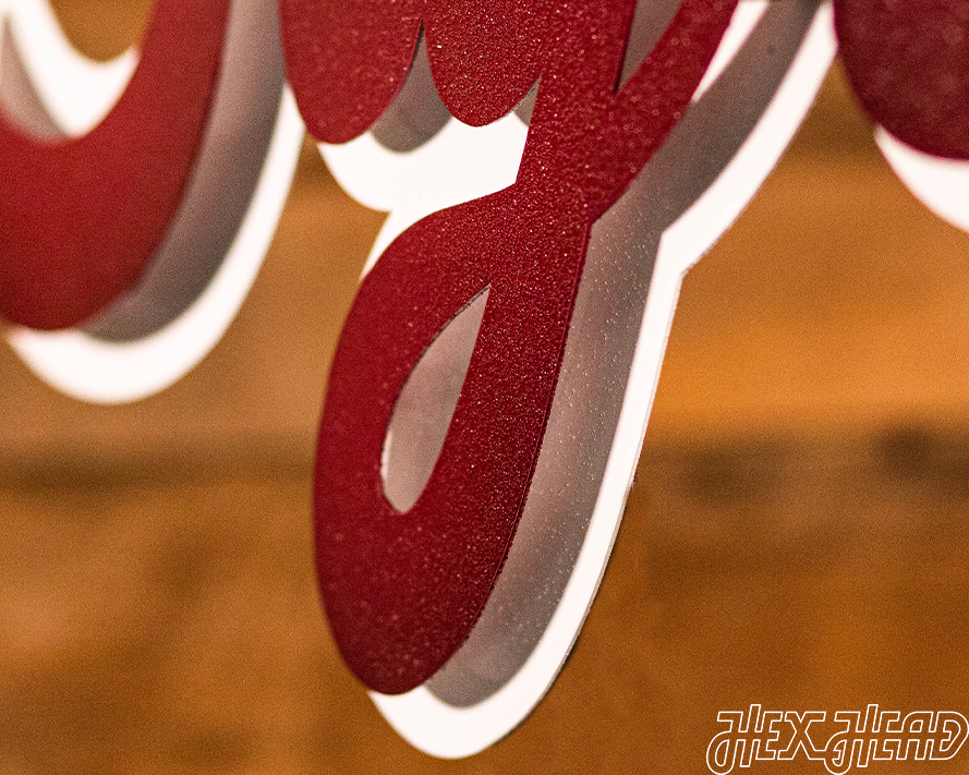 Texas A&M "Gig'Em" Script 3D Vintage Wall Art