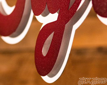 Texas A&M "Gig'Em" Script 3D Vintage Wall Art