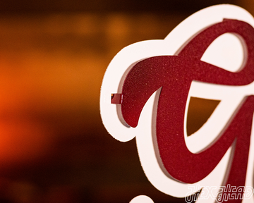 Texas A&M "Gig'Em" Script 3D Vintage Wall Art