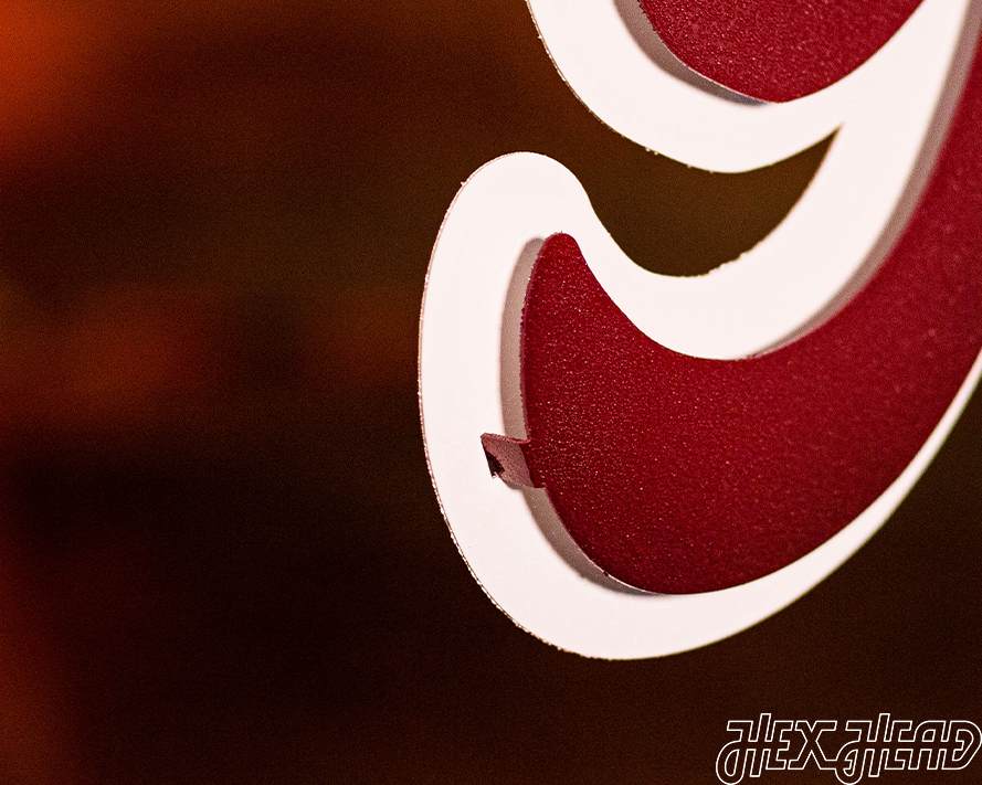 Texas A&M "Gig'Em" Script 3D Vintage Wall Art